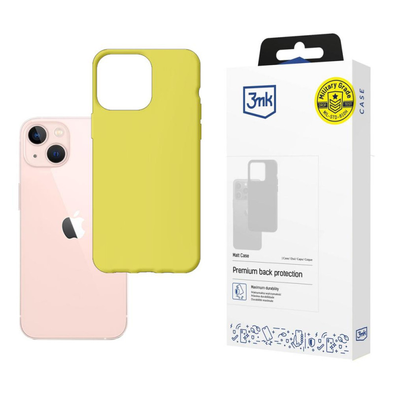 Capa 3MK Matt Case 3MK4036 para Apple iPhone 14 Plus / 15 Plus, lima