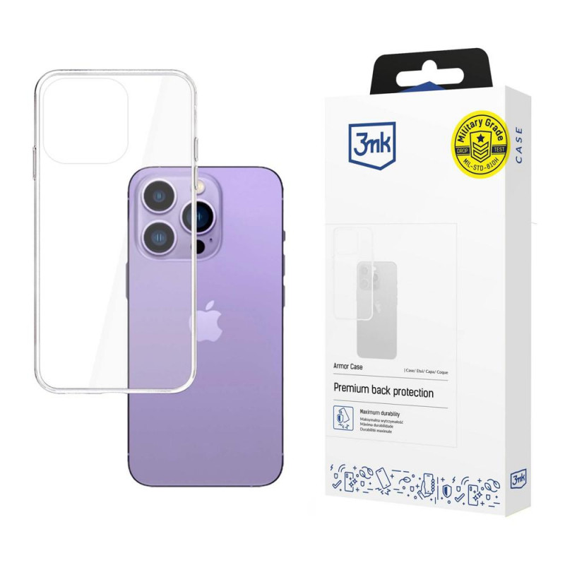 Capa 3MK Armor Case 3MK4014 para Apple iPhone 14 Pro Max, transparente