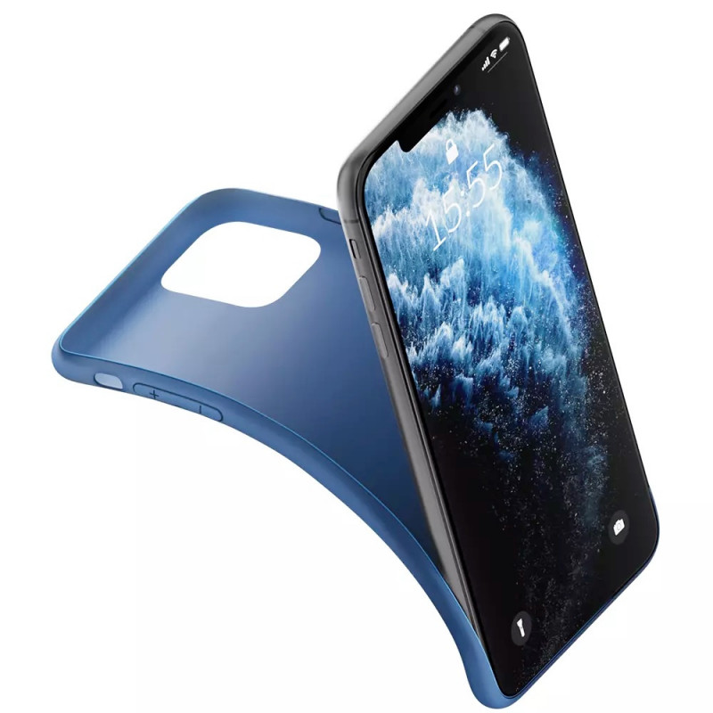 Capa 3MK Matt para Apple iPhone 14 Pro Max, azul