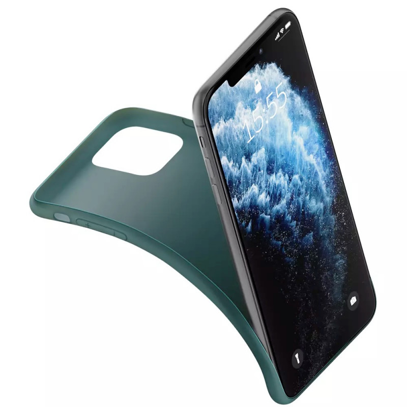 Capa 3MK Matt Case 3MK4049 para Apple iPhone 14 Pro Max, verde-escuro