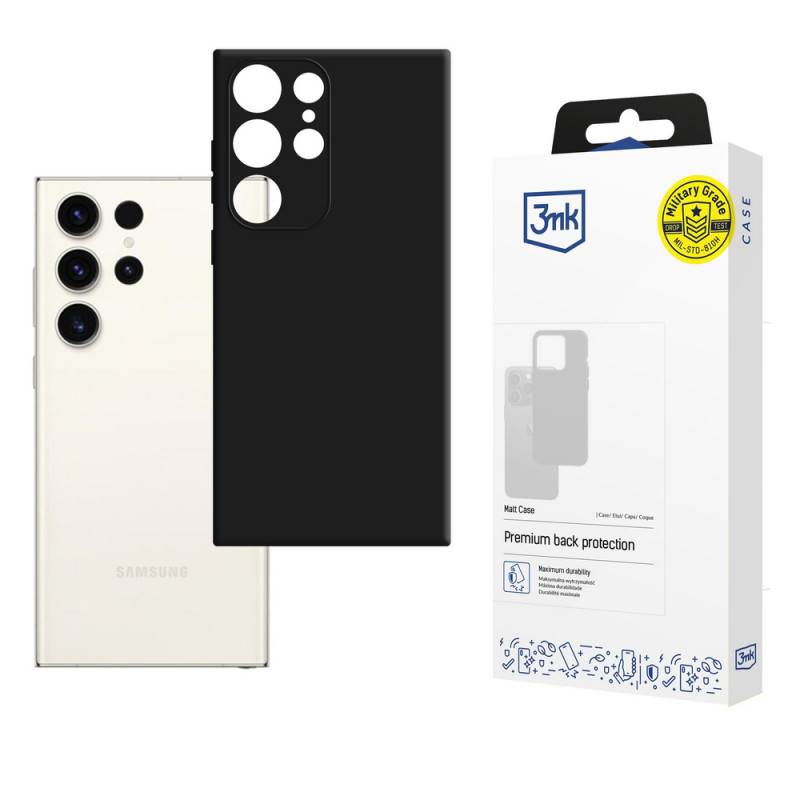 3MK Matt Case Samsung Galaxy S23 Ultra, preto