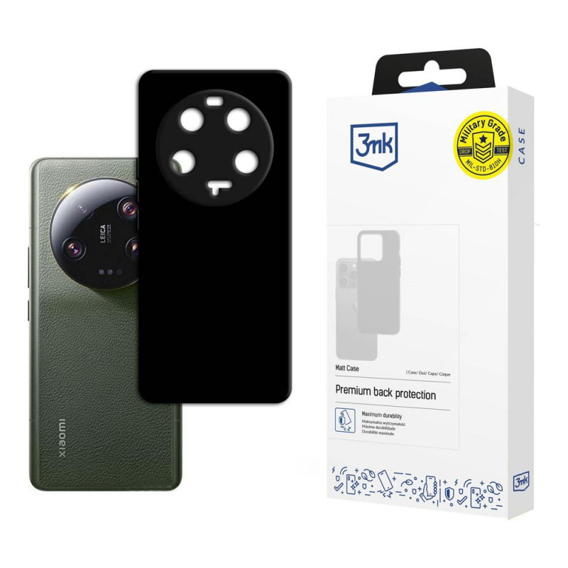 Capa 3MK Matt Case 3MK4939 para Xiaomi 13 Ultra 5G, preta