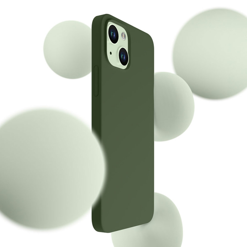 Capa 3MK Hardy Case MagSafe para Apple iPhone 15 Plus / 14 Plus, verde alpino