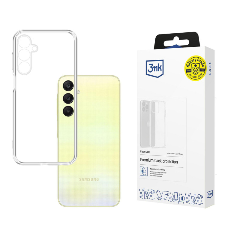 Capa transparente 3MK Clear Case para Samsung Galaxy A25 5G