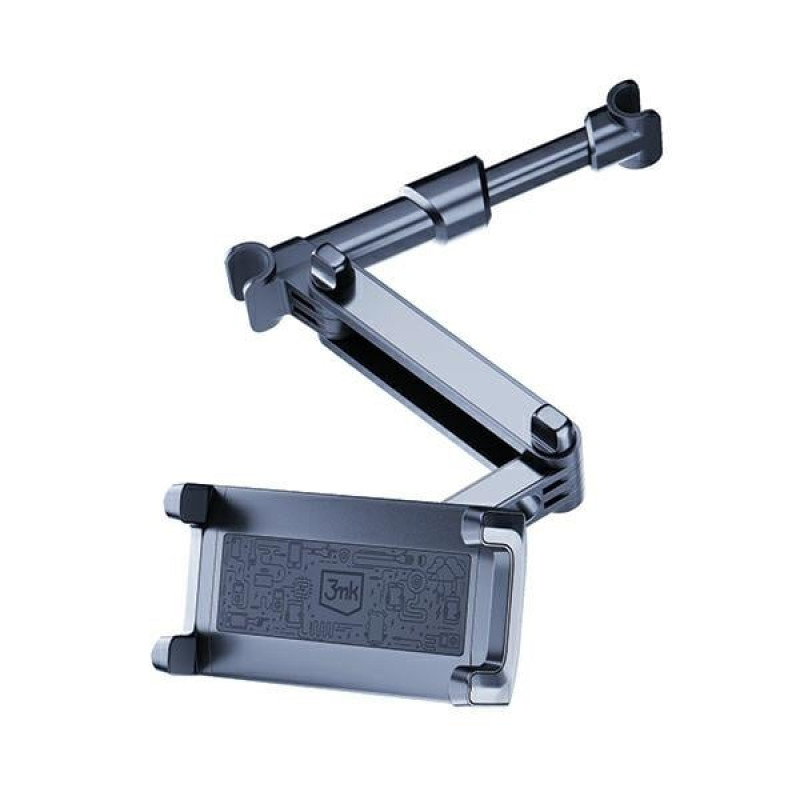 Suporte de encosto de cabeça para automóvel 3MK Single para telemóveis e tablets 4.7"-12.9", preto