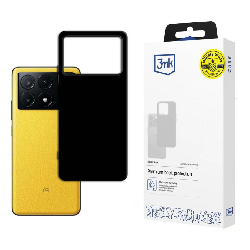 Capa 3MK Matt para POCO X6 Pro 5G, preta
