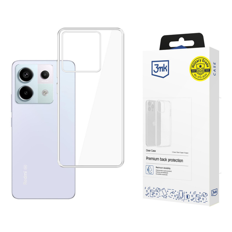 3MK Clear Case para Xiaomi Redmi Note 13 Pro 5G, transparente