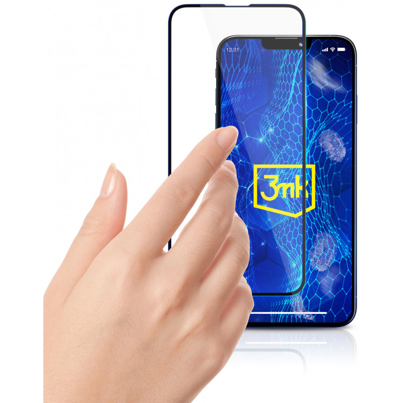 Protetor de ecrã em vidro temperado 3MK HardGlass Max Lite para Samsung Galaxy M15 5G, preto