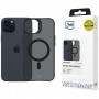 3MK Smoke MagCase com MagSafe para Apple iPhone 15, Semitransparente
