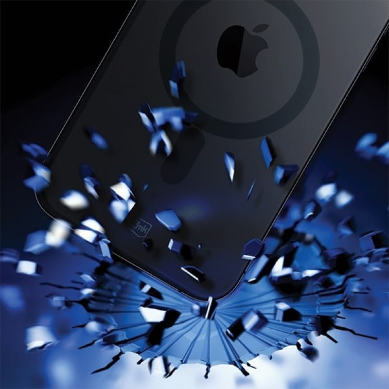 3MK Smoke MagCase com MagSafe para Apple iPhone 14 Pro, Semitransparente