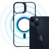 3MK Satin Armor MagCase com MagSafe para Apple iPhone 14 Plus, transparente com moldura preta (156076-0)