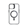 3MK Satin Armor MagCase com MagSafe para Apple iPhone 13 / 14, Transparente com Moldura Preta (156075-0)