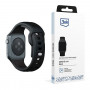 Pulseira de silicone 3mk para Apple Watch 38/40/41 mm, preta