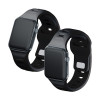 Pulseira de silicone 3mk para Apple Watch 38/40/41 mm, preta