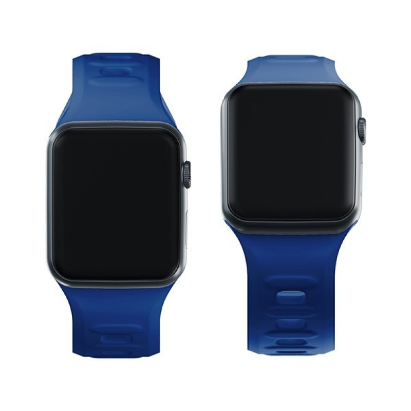 Pulseira de silicone 3mk para Apple Watch 38/40/41 mm, azul