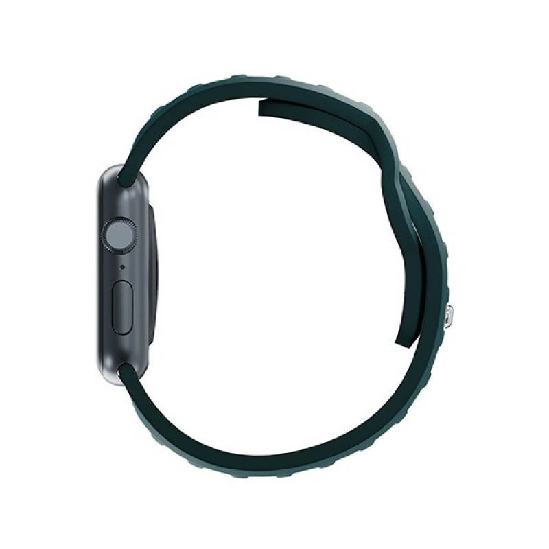 Pulseira de silicone 3mk para Apple Watch 38/40/41 mm, verde-escuro
