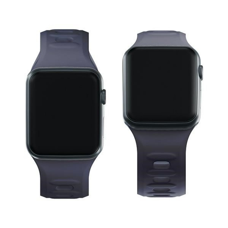 Pulseira de silicone 3mk para Apple Watch 38/40/41 mm, cinzento