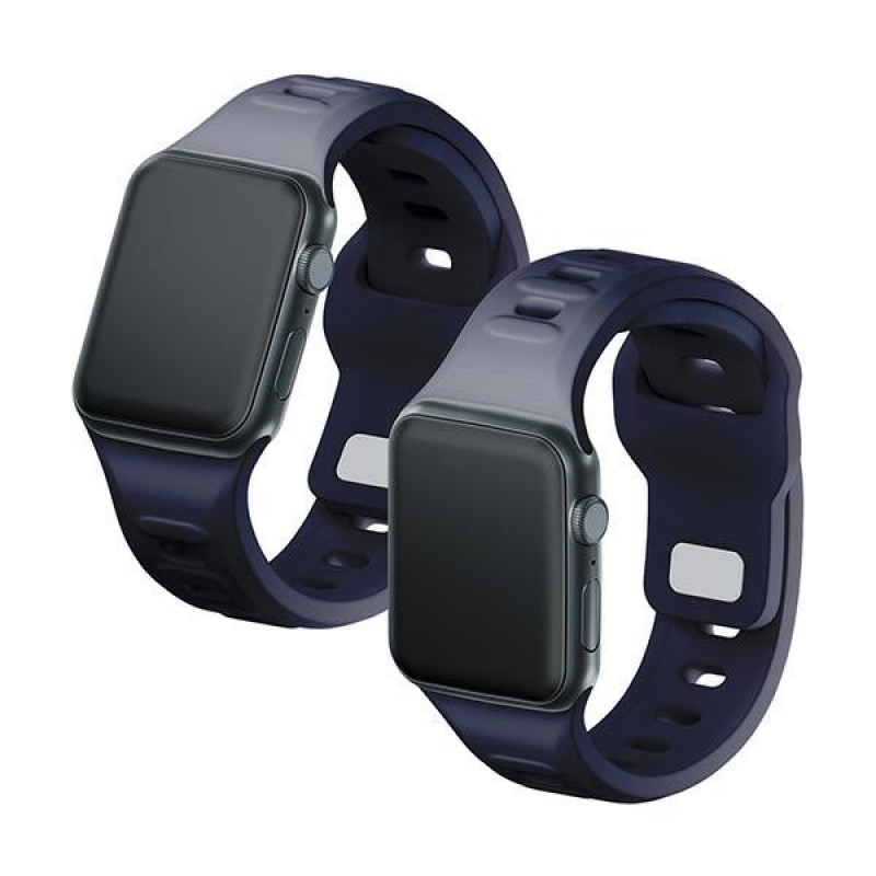 Pulseira de silicone 3mk para Apple Watch 38/40/41 mm, cinzento
