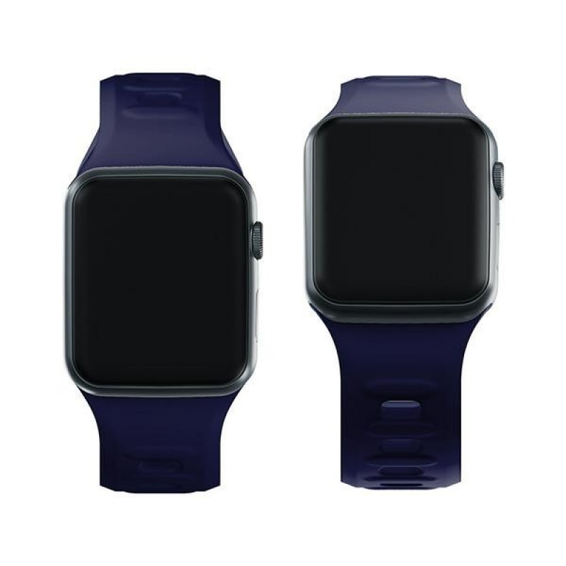 Pulseira de silicone 3mk para Apple Watch 38/40/41 mm, azul oceano