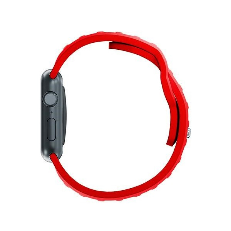 Pulseira de silicone 3mk para Apple Watch 38/40/41 mm, vermelha