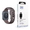 Pulseira de silicone 3mk para Apple Watch 38/40/41 mm, taupe
