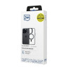 3MK Satin Armor MagCase com MagSafe para Apple iPhone 15 Pro, transparente com moldura preta