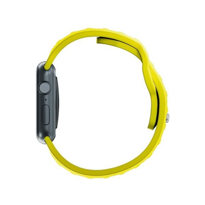 Pulseira de silicone 3mk para Apple Watch 38/40/41 mm, amarela