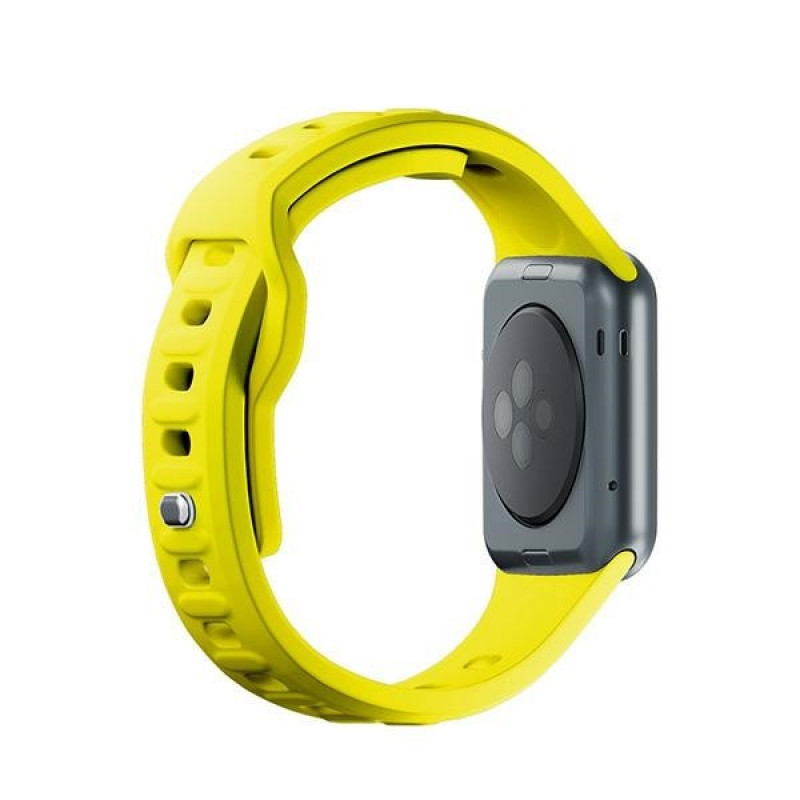Pulseira de silicone 3mk para Apple Watch 38/40/41 mm, amarela