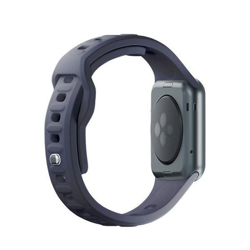 Pulseira de silicone 3mk para Apple Watch 42/44/45/49 mm, cinzenta