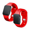Pulseira de silicone 3mk para Apple Watch 42/44/45/49 mm, vermelha