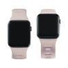 Pulseira de silicone 3mk para Apple Watch 42/44/45/49 mm, rosa-bege / latte