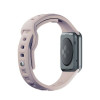 Pulseira de silicone 3mk para Apple Watch 42/44/45/49 mm, rosa-bege / latte