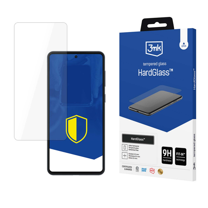 Protetor de ecrã em vidro temperado 3MK HardGlass para Samsung Galaxy M55