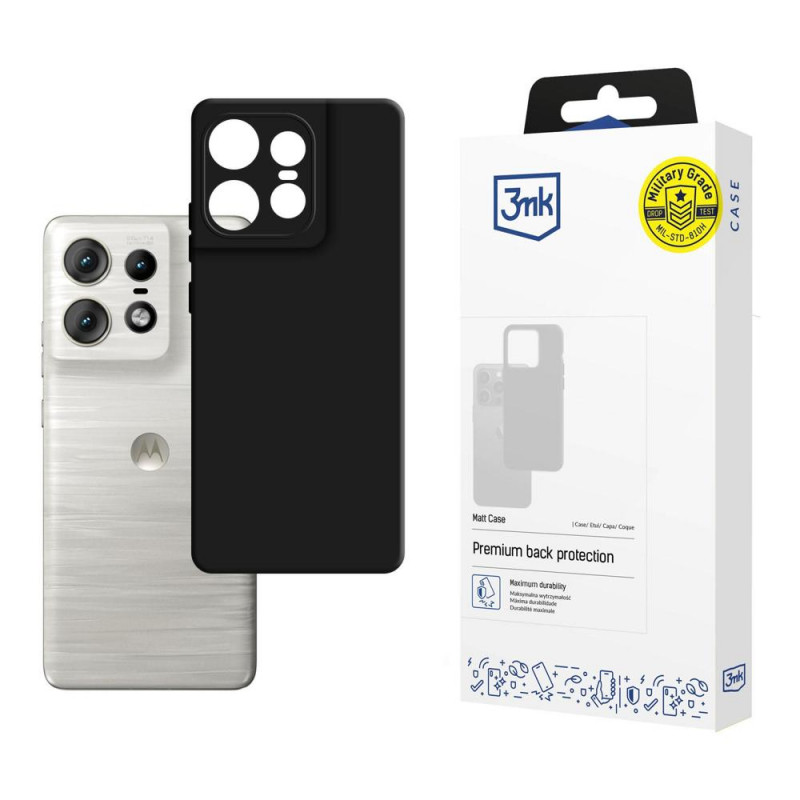 Capa 3MK Matt Case para Motorola Edge 50 Pro, preta