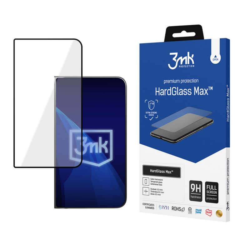 Película de vidro temperado 3MK HardGlass Max Apple iPhone Duo, preta