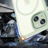 Capa Tech-Protect MagMat MagSafe para Apple iPhone 15, verde/transparente