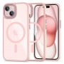 Capa Tech-Protect MagMat MagSafe para Apple iPhone 15, rosa/transparente