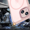Capa Tech-Protect MagMat MagSafe para Apple iPhone 15, rosa/transparente
