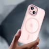 Capa Tech-Protect MagMat MagSafe para Apple iPhone 15, rosa/transparente