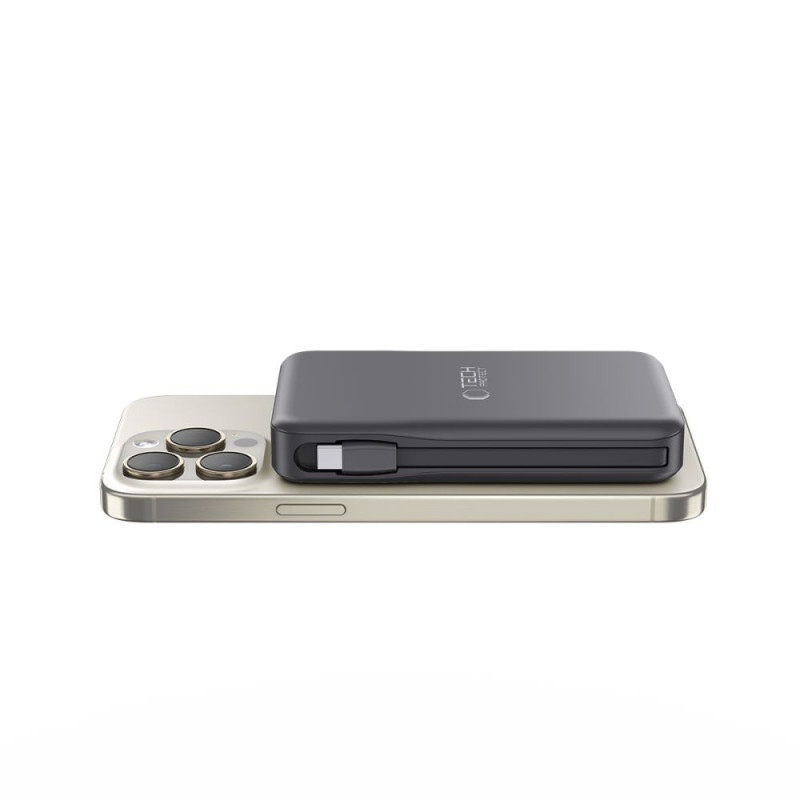 Tech-Protect PB31 LifeMag power bank MagSafe 10000 mAh, 15 W, preto