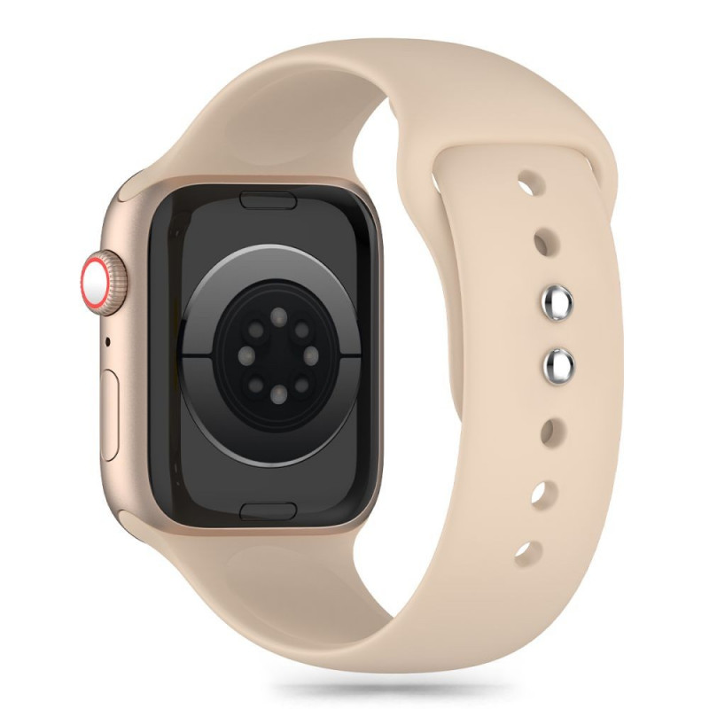 Pulseira de silicone Tech-Protect para Apple Watch 4/5/6/7/8/9/SE/Ultra 1/2 (42/44/45/49 mm), nogueira