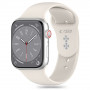 Tech-Protect Bracelete de silicone para Apple Watch 4/5/6/7/8/9/SE/10 (38/40/41/42 mm), Starlight