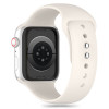 Tech-Protect Bracelete de silicone para Apple Watch 4/5/6/7/8/9/SE/10 (38/40/41/42 mm), Starlight
