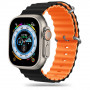 Pulseira Tech-Protect IconBand Pro para Apple Watch 4/5/6/7/8/9/SE/Ultra 1/2 (42/44/45/49 mm), preta/laranja