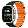 Pulseira Tech-Protect IconBand Pro para Apple Watch 4/5/6/7/8/9/SE/Ultra 1/2 (42/44/45/49 mm), preta/laranja