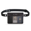 Tech-Protect UWP10 Bolsa Universal Impermeável, Preto/Transparente