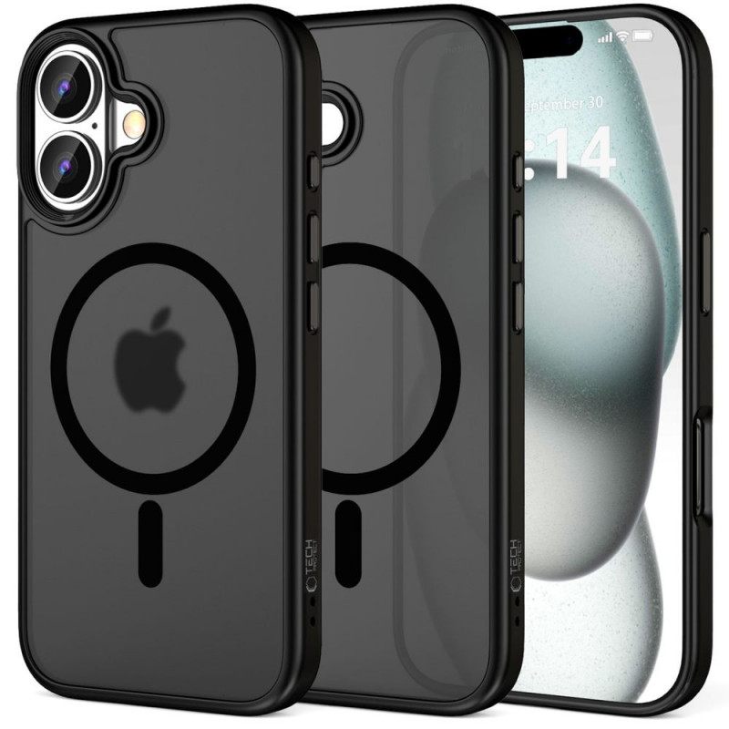 Capa Tech-Protect MagMat MagSafe para Apple iPhone 16, Preto Mate