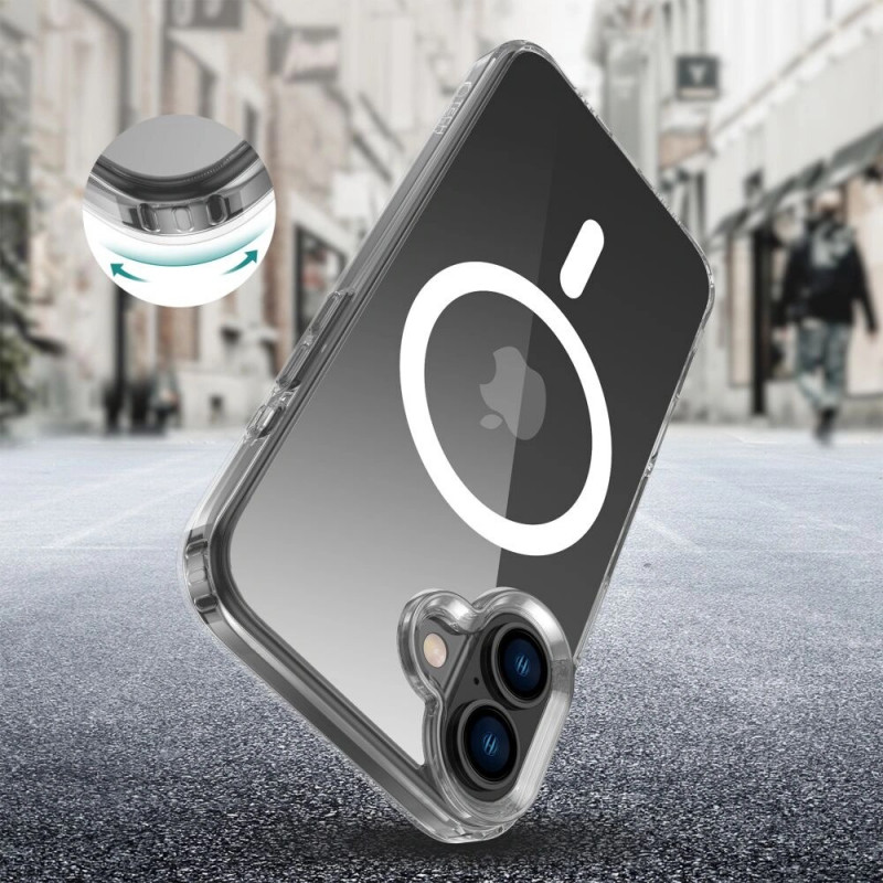 Capa Tech-Protect Flexair Hybrid MagSafe para Apple iPhone 16 Plus, Transparente