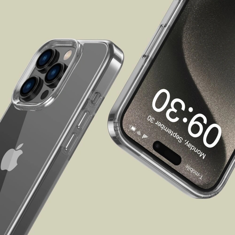 Capa Tech-Protect Flexair Hybrid para Apple iPhone 16 Pro, Transparente