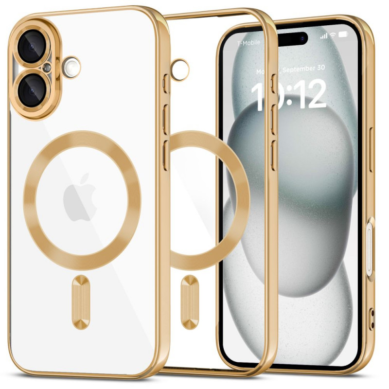 Capa MagSafe Tech-Protect MagFlex para Apple iPhone 16, dourado brilhante